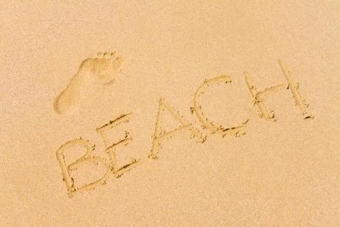 Barefoot on the beach Stock Photos