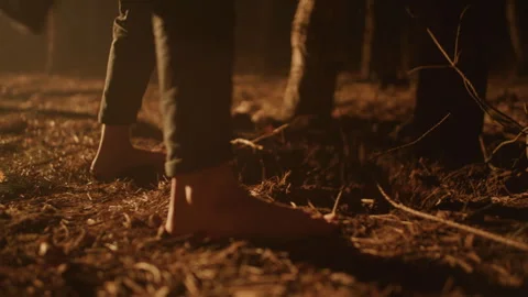 Barefoot Man Digging a Grave with a Shov... | Stock Video | Pond5