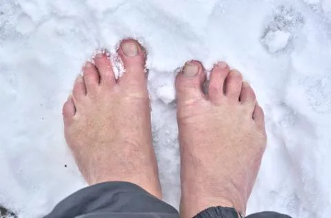 Barefoot man Stock Photos