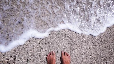 Barefoot 스톡 사진