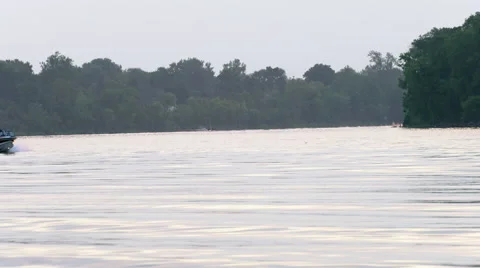 Barefoot Waterskiing Stock Footage 54120616