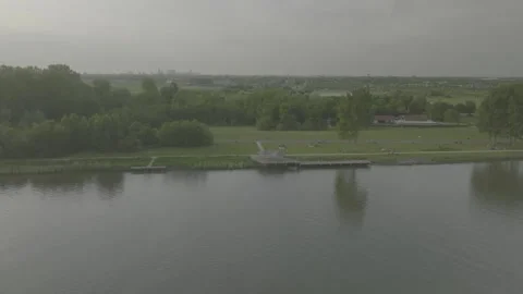 Barendrecht Waterway Stock-Footage 264781249