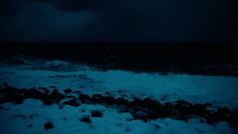 Barents sea at night Stock-Footage 247434703