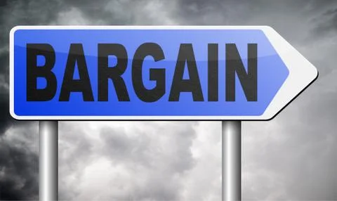 Bargain Illustrazione stock