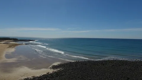 Bargara Beach Low Tide Stock Footage 89651340