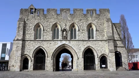 Bargate in Southampton Stock Footage 153337569