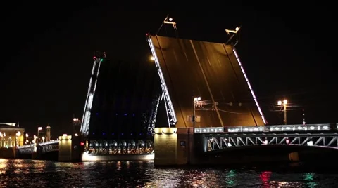 Barge And Palace Bridge Stock Footage 62711449