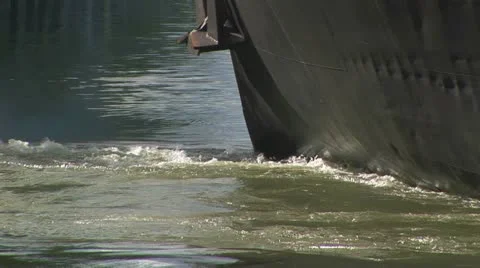 Barge in canal Stock Footage 20486968