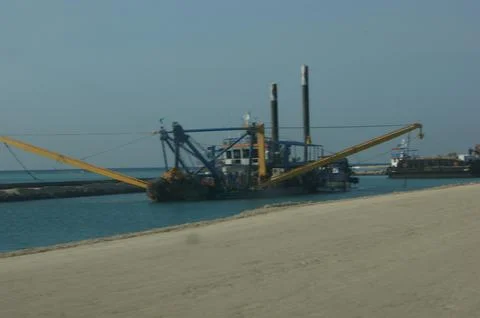 Barge crane Stock Photos