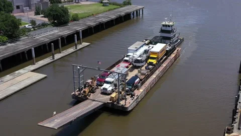 Barge from Daufuskie 库存影片 133749651