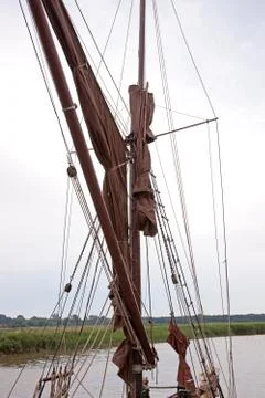 Barge rigging Stock Photos