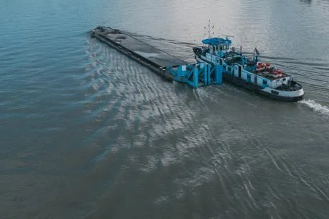 Barge ship Stock Photos
