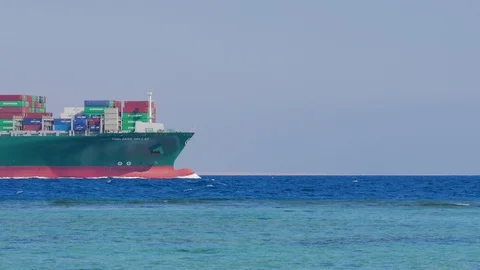 Barge (side view) Stockbeeldmateriaal 120290379