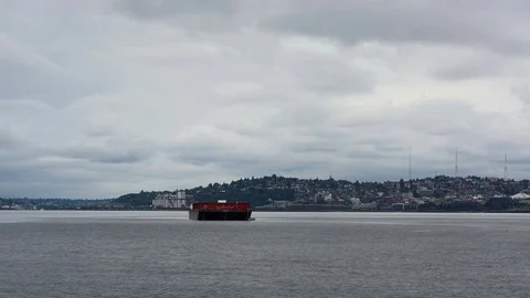 Barge Timelapse Stock Footage 70336909