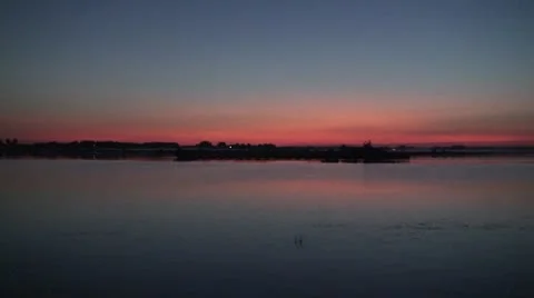 Barge on the Volga Stockbeeldmateriaal 8917568