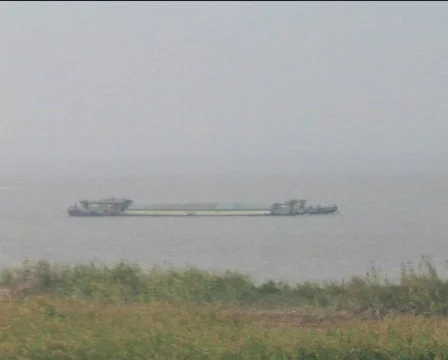 Barge on the Yangzi River Stock Footage 278979