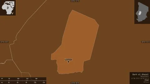 Barh el Ghazel, Chad. Patterned solids with lakes and rivers イラスト素材