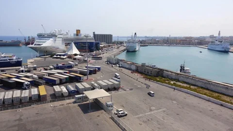 Bari port timelapse 2 Stock-Footage 115024569