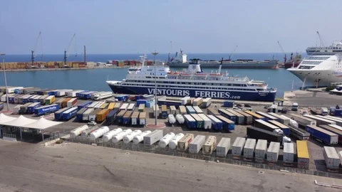Bari port timelapse 3 Stock-Footage 115024404