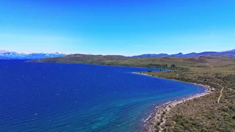 Bariloche from above. Video stock 299763069