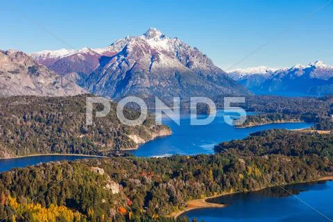 Bariloche landscape in Argentina Stock Photos