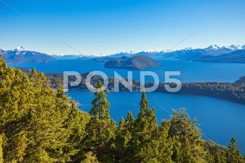 Bariloche landscape in Argentina Stock Photos