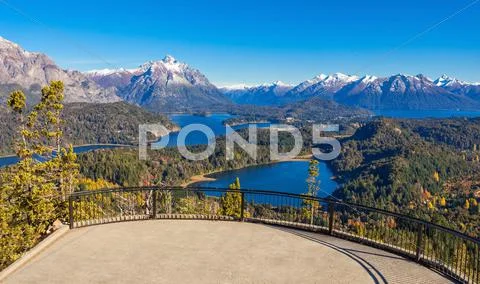 Bariloche landscape in Argentina Stock Photos