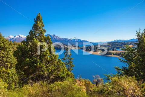 Bariloche landscape in Argentina Stock Photos