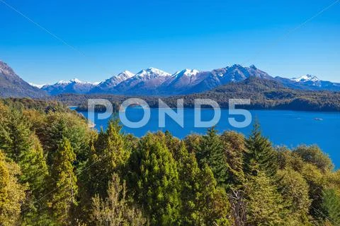 Bariloche landscape in Argentina Stock Photos
