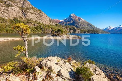 Bariloche landscape in Argentina Stock Photos