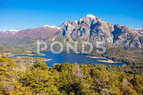 Bariloche landscape in Argentina Stock Photos