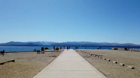 Bariloche walking to the lake Stock Footage 149949866