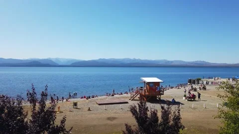 Bariloche's beach Stock Footage 149950113