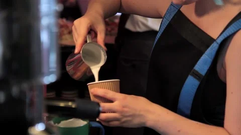 Barista Cafe Making Coffee Preparation Stock Footage 65762820
