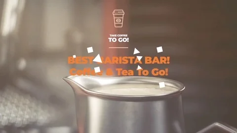 Barista - Coffee Shop Promo After Effects stock