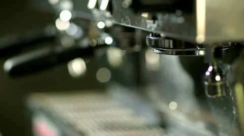 Barista makes coffee in coffee bar Stock Footage 22251784