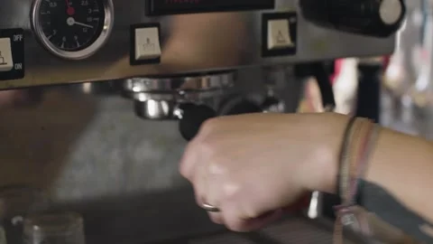Barista Makes Coffee Stock Footage 244820615