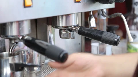 Barista makes coffees in coffee bar Stock Footage 67880612