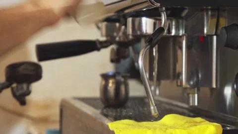 The barista is making coffee Stock Footage 80278739