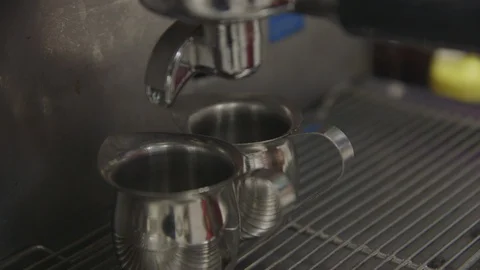 Barista making espresso Stock Footage 104866771