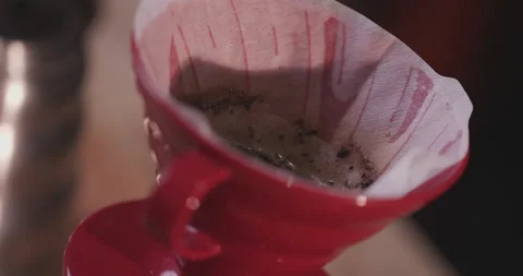 Barista Preparing Coffee Machine And Brewing Espresso Coffee At Cafe Stock Footage 237697537