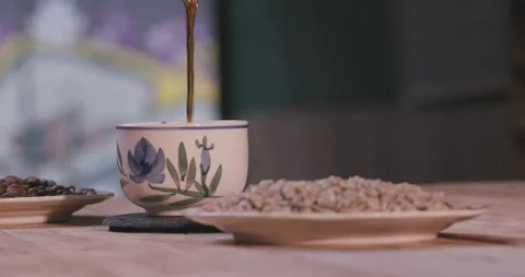 Barista Preparing Coffee Machine And Brewing Espresso Coffee At Cafe Stock Footage 237697703