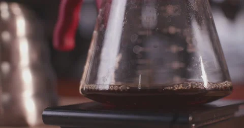 Barista Preparing Coffee Machine And Brewing Espresso Coffee At Cafe Stock Footage 237698147