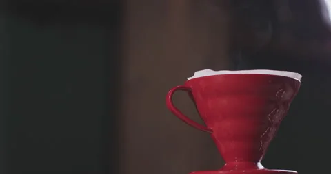 Barista Preparing Coffee Machine And Brewing Espresso Coffee At Cafe Stock Footage 237698175