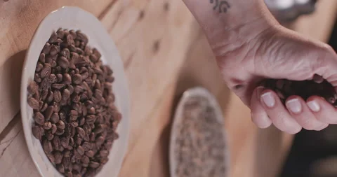 Barista Preparing Coffee Machine And Brewing Espresso Coffee At Cafe Vertical Stock Footage 237699876