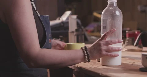 Barista Preparing Coffee Machine And Brewing Espresso Coffee At Cafe Stock Footage 237707553