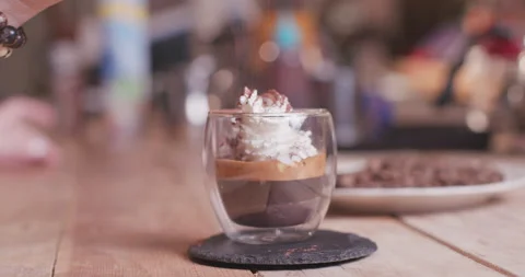 Barista Preparing Coffee Machine And Brewing Espresso Coffee At Cafe Stock Footage 237709466