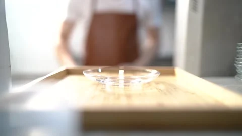 Barista present the coffee Stock Footage 289528445