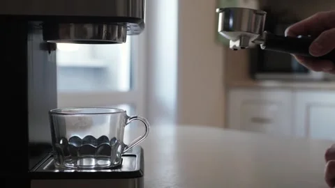 Barista Techniques: Brewing Espresso with Precision Stock Footage 312075859