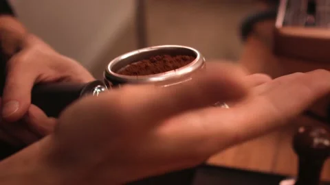 Barista at work. The process of making coffee. Stock Footage 147103351